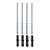 Kit 2 Prateleiras 70 x 20cm Preta Suporte Invisível - Imagem 1