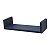 Prateleira U 100 x 20cm azul Suporte Invisível - Imagem 1