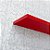 Prateleira 30 x 10cm Vermelha Suporte Invisível - Imagem 5