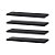 Kit 4 Prateleiras 30 x 15cm Preta Suporte Invisível - Imagem 2