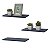 Kit 3 Prateleiras 40 x 10cm azul Suporte Invisível - Imagem 1