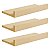 Kit 3 Prateleiras Porta Quadros 30 x 15cm Bege Claro Suporte Invisível - Imagem 2