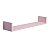 Prateleira U 100 x 20cm Rosa Claro Suporte Invisível - Imagem 2