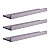 Kit 3 Prateleiras Porta Quadros 70 x 10cm Cinza Claro Suporte Invisível - Imagem 2