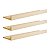 Kit 3 Prateleiras Porta Quadros 80 x 15cm Bege Claro Suporte Invisível - Imagem 2