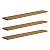 Kit 3 Prateleiras 50 x 10cm Freijó Suporte Invisível - Imagem 2