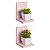 Kit 2 Prateleiras Buzios 15 X 12cm Rosa Claro - Imagem 1