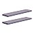 Kit 2 Prateleiras 60 x 15cm Cinza Claro Suporte Invisível - Imagem 2
