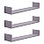 Kit 3 Prateleiras U 60 x 15cm Cinza Claro Suporte Invisível - Imagem 2