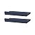 Kit 2 Prateleiras Porta Quadros 50 x 15cm azul Suporte Invisível - Imagem 2