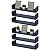 Kit 6 Prateleiras U 60 x 10cm azul Suporte Invisível - Imagem 1