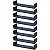 Kit 8 Prateleiras U 60 x 10cm azul Suporte Invisível - Imagem 1