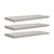 Kit 3 Prateleiras 60 x 15cm Branco Espessura 25mm Suporte Invisível - Imagem 2