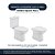 Tampa de Vaso Laqueado com Amortecedor Debba Square Branco para vaso Roca 6lpf - Imagem 4