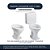 Assento Sanitário Convencional Oval Universal Branco para vasos Deca, Incepa, Celite, Icasa, Fiori, Hervy - Imagem 4