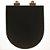Assento Poliester Soft Close Carrara Marrom Fosco Rose Gold para vaso Deca - Imagem 4