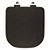 Assento Poliester Soft Close Piano Marrom Fosco para vaso Deca - Imagem 4