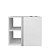 Conjunto Gabinete para Banheiro Branco 55cm sem Cuba Harpia - Imagem 2