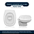 Assento Sanitário Laqueado Soft Close Stylus Marrom Degrade para vaso Celite - Imagem 4