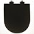 Assento Poliester Soft Close Carrara Marrom Fosco com Ferragem Marrom para vaso Deca - Imagem 3