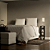 Mesa de Cabeceira com Nichos Preto Cama Solteiro Quarto Sala 70cm - Imagem 2