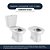 Tampa de Vaso MDF Com Amortecedor Sabatini Branco para bacia Icasa com Ferragem Dourada - Imagem 2