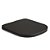 Assento Poliester Soft Close Piano Marrom Fosco para vaso Deca com Ferragem Dourada - Imagem 1
