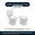 Tampa De Vaso Com Amortecedor Elite Branco Para Celite - Imagem 3