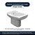 Assento Sanitário Poliester Nuage Branco para vaso Incepa com Ferragem Dourada - Imagem 3