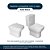 Assento Sanitário Poliéster Soft Close Axis Barbante para vaso Deca - Imagem 4