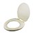 Assento Sanitario Almofadado Convencional Oval Bone para vaso Ideal Standard com Ferragem Dourada - Imagem 2