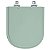 Assento Sanitário Soft Close Flox Verde Claro para vaso Fiori - Imagem 1
