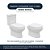 Assento Sanitário com Amortecedor Lyon Branco para vaso Sensea - Imagem 4