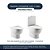 Assento Sanitário com Amortecedor Meridian Branco para vaso Roca com Ferragem Dourada - Imagem 4