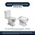 Assento Sanitário com Amortecedor Oxford Cinza Real para vaso Deca - Imagem 4
