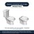 Assento Sanitário com Amortecedor Windsor Branco para vaso Deca com Ferragem Dourada - Imagem 4