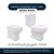 Tampa de Vaso Poliéster Decorada Golfinho e Conchas Optima para louça Sensea - Imagem 3