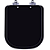 Assento Sanitário Laqueado Soft Close Debba Matte Black para vaso Roca - Imagem 1