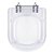 Tampa de Vaso Acrilico Transparente Vogue Plus para bacia Deca 6lpf - Imagem 1