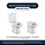 Tampa de Vaso Acrilico Transparente Mariana para bacia Icasa 6lpf - Imagem 3