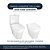 Tampa de Vaso Acrilico Transparente Loren Class para bacia Lorenzetti 6lpf - Imagem 3