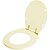 Tampa de Vaso Laqueado Carina Bone para bacia Ideal Standard com Ferragem Dourada - Imagem 2