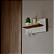 Porta Chaves Minimalista de Parede com 5 pinos Branco e Freijo - Imagem 2