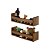 Kit 2 Prateleiras Porta Brinquedos Freijó 50 x 12cm Suporte Invisivel - Imagem 2