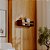 Prateleira Porta Livro Nogal 50 x 12cm Suporte Invisivel - Imagem 1