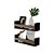 Kit 2 Prateleiras Porta Livros Preta 60 x 12cm Suporte Invisivel - Imagem 2