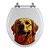 Tampa de Vaso Decorado Golden Retriever Convencional para bacia Elizabeth - Imagem 1
