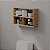 Nicho Decorativo Pequim Carvalho para Banheiro Lavabo - Imagem 1