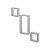 Conjunto 3 Nichos Decorativos Modulares Branco Quarto Sala - Imagem 3