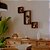 Conjunto 3 Nichos Decorativos Modulares Nogal Quarto Sala - Imagem 1